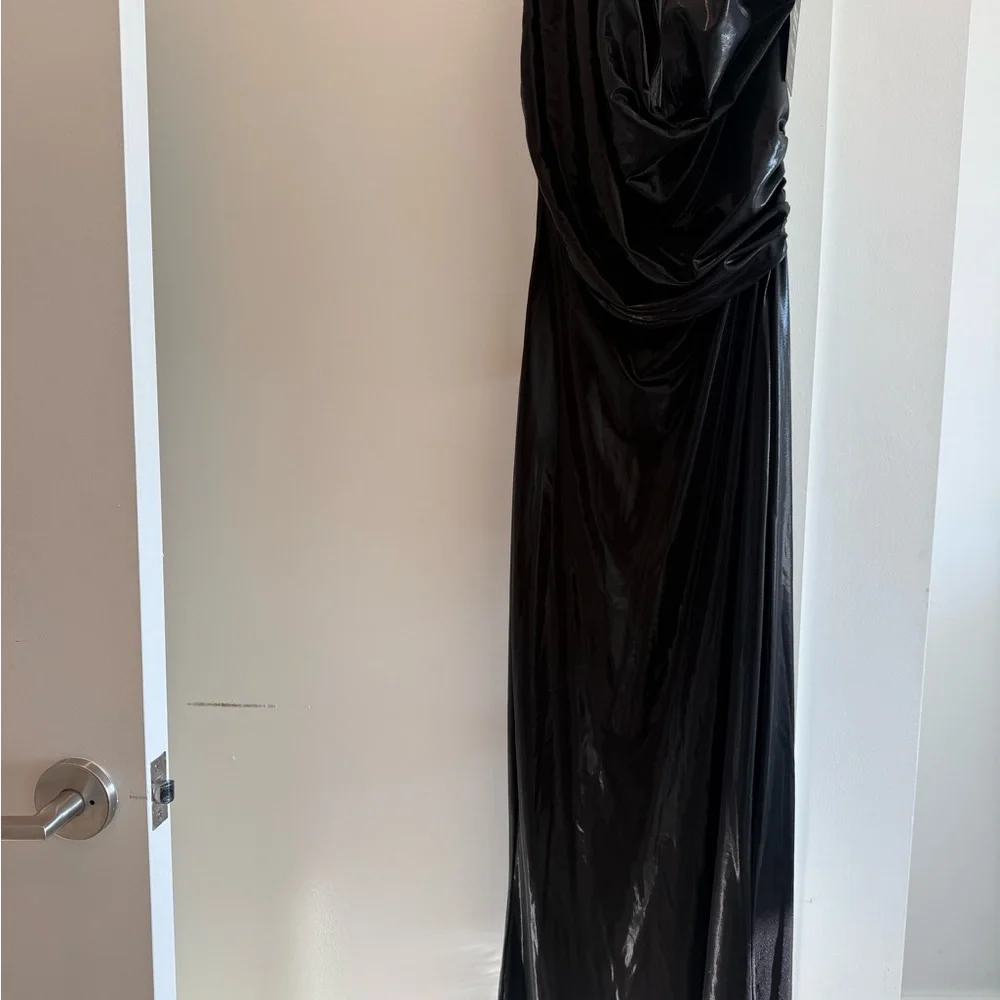 JLUXLABEL Black Bryanna Metallic Maxi Dress - Picture 3 of 6